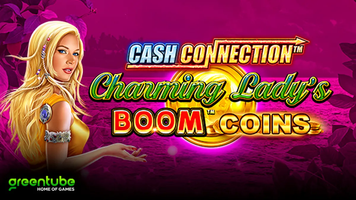 Cash Connection Charming Lady’s Boom Coins slot machine interface